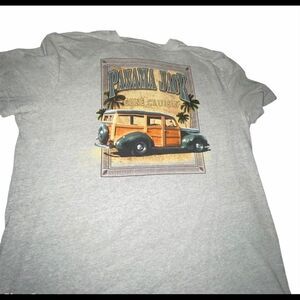 Panama Jack Grey Graphic Tee Sz XL Cotton Blend
